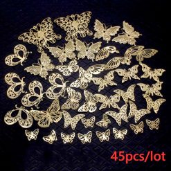 Set of 45 Butterfly Vintage Filigree #168609
