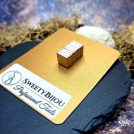 10 Strong Magnetic Clasps - 10x10x1mm #41361