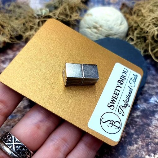 10 Strong Magnetic Clasps - 10x10x1mm #41371