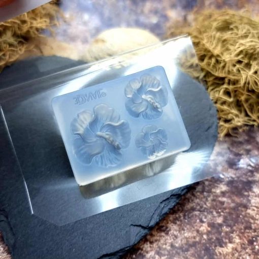 Hibiscus Flowers - Clear Silicone mold #41447