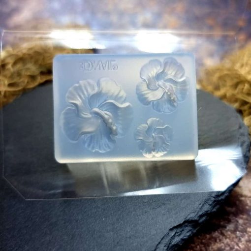 Hibiscus Flowers - Clear Silicone mold #41451