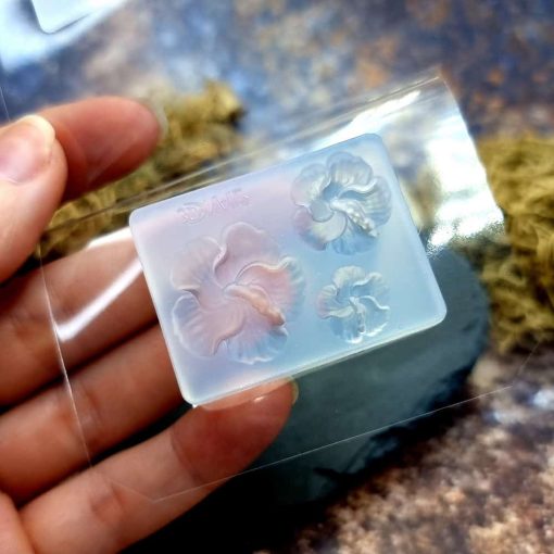 Hibiscus Flowers - Clear Silicone mold #41456