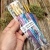 3 Square Flat Brushes for painting and polymer clay #41006