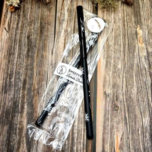 Black angled flat brushes for painting #41010