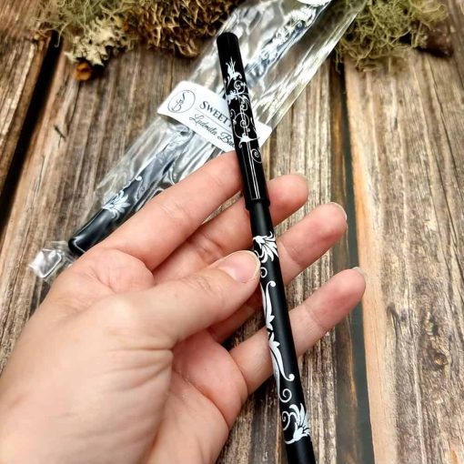 Black angled flat brushes for painting #41013