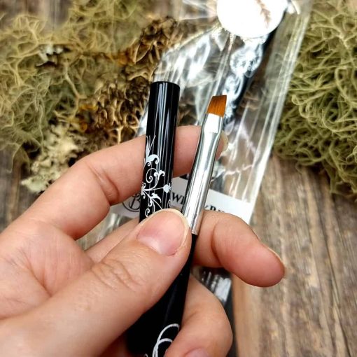 Black angled flat brushes for painting #41019