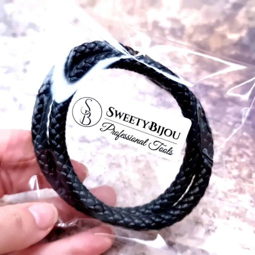 High Quality 8mm Black Necklace Choker 41cm/16" #49070