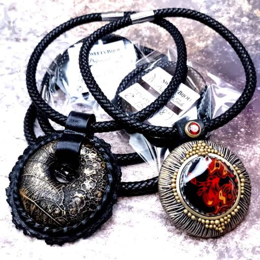 High Quality 8mm Black Necklace Choker 41cm/16" #49090