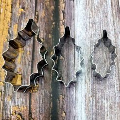 3 Cutters of Poinsettia Leafs #52588