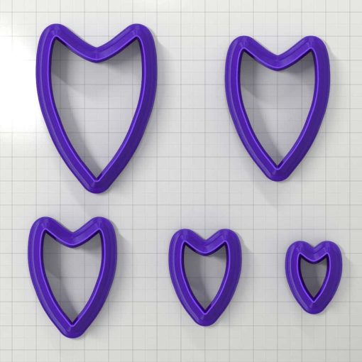 SHIELD#1 - Set of 5 Polymer Clay Cutters #50850