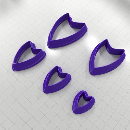 SHIELD#1 - Set of 5 Polymer Clay Cutters #50852