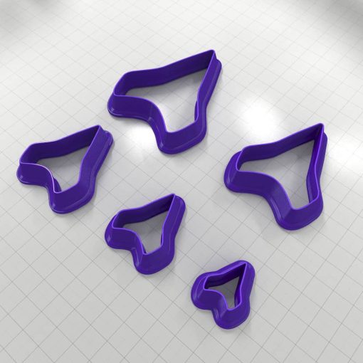 SHIELD#2 - Set of 5 Polymer Clay Cutters #50861