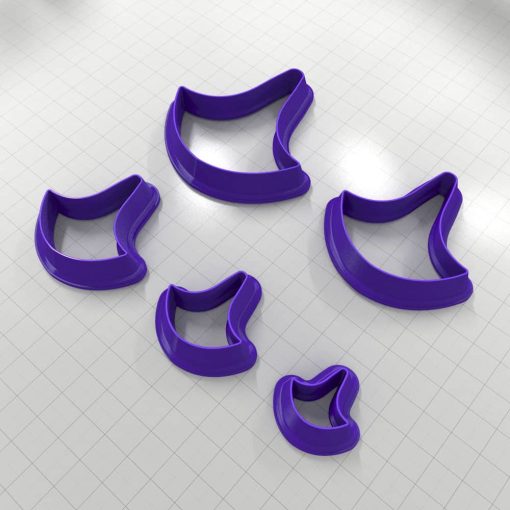 SHIELD#3 - Set of 5 Polymer Clay Cutters #50869