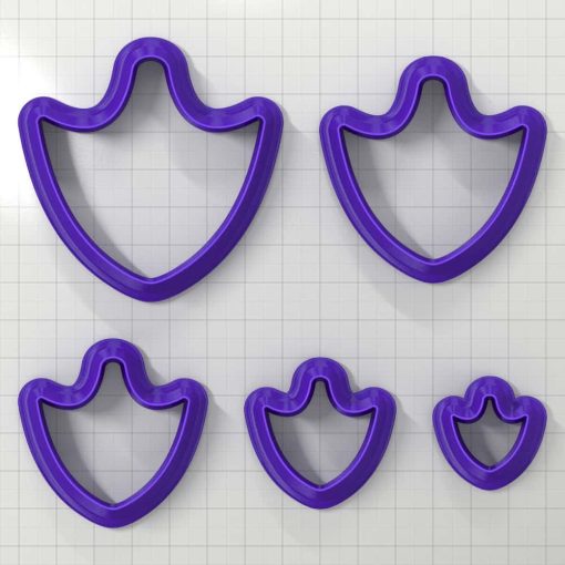 SHIELD#4 - Set of 5 Polymer Clay Cutters #50854