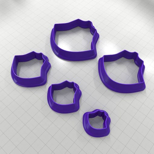 SHIELD#5 - Set of 5 Polymer Clay Cutters #50873