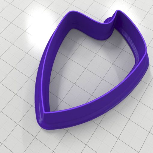 SHIELD#6 Left - Set of 5 Polymer Clay Cutters #50884