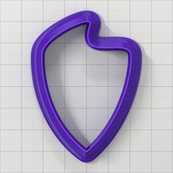 SHIELD#6 Right - Set of 5 Polymer Clay Cutters #50838