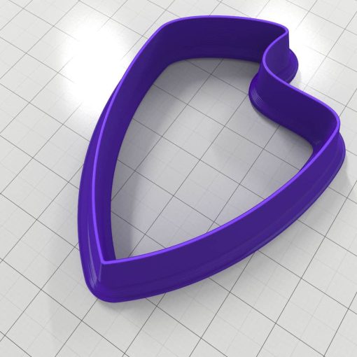 SHIELD#6 Right - Set of 5 Polymer Clay Cutters #50865