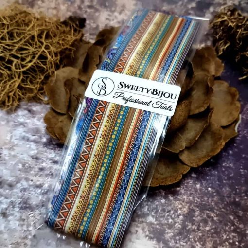 10 colorful transfer foils "Hippie style textile 1" #52644