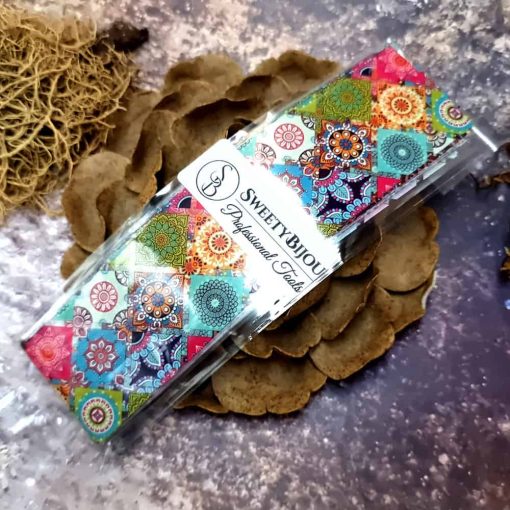 10 colorful Transfer Foils "Hippie style textile 5" #52665