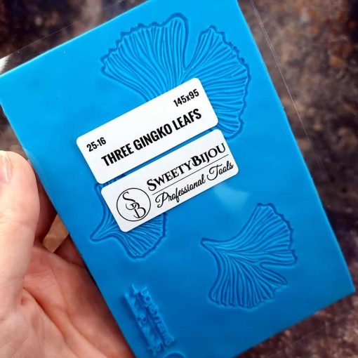 Three Gingko Leafs Texture - 145x95mm #148563