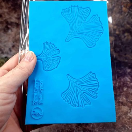 Three Gingko Leafs Texture - 145x95mm #148564