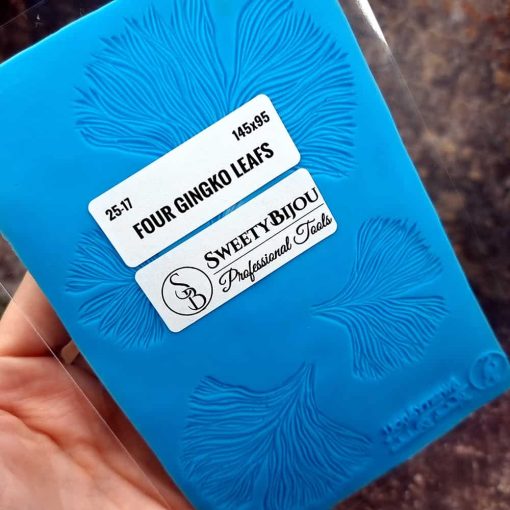 Four Gingko Leafs Texture - 145x95mm #148568