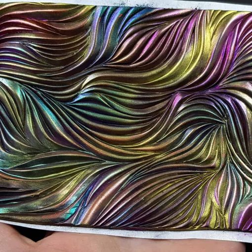 Hand carved Textures Shibori Silk 1 #148624