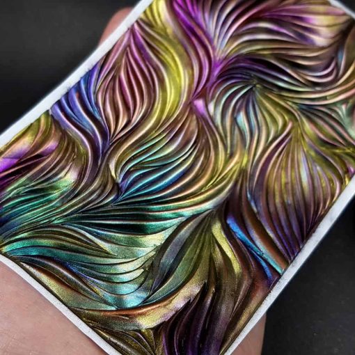 Hand carved Textures Shibori Silk 1 #148626