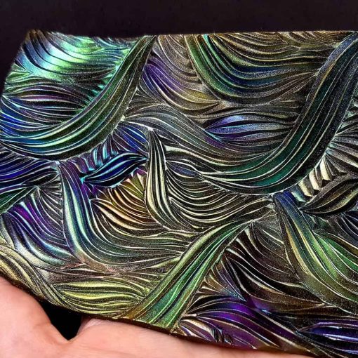 Hand carved Textures Shibori Silk 2 #148632