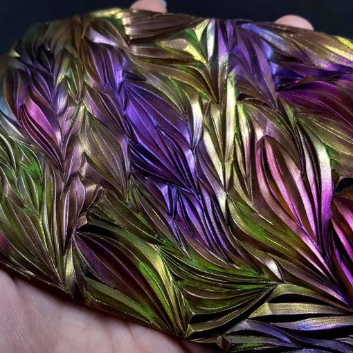 Hand carved Textures Shibori Silk 3 #148642