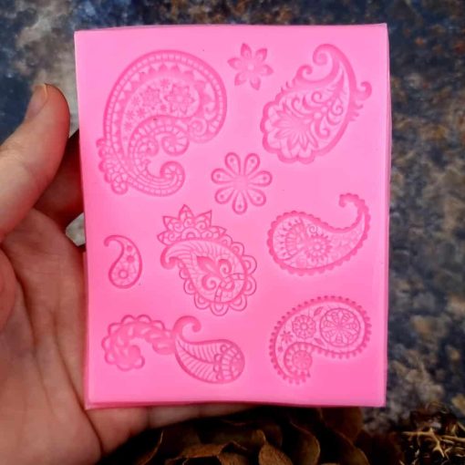 Thin mold Paisley #148528