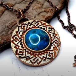 How to make Greek Style Pendant with Polymer Clay and Stamp